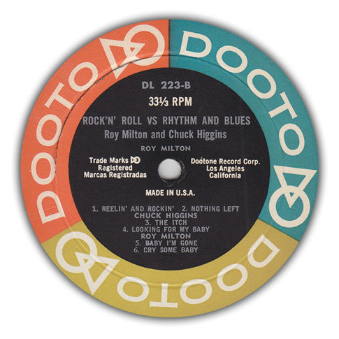 Chuck Higgins / Roy Milton - Rock 'n' Roll Versus Rhythm And Blues - LP