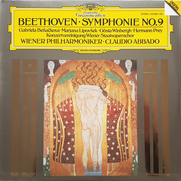 Beethoven* / Wiener Philharmoniker / Claudio Abbado / Gabriela Beňačková / Marjana Lipovšek / Gösta Winbergh / Hermann Prey / Konzertvereinigung Wiener Staatsopernchor* - Symphonie No. 9 - LP