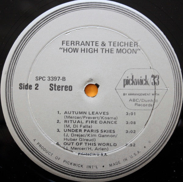 Ferrante & Teicher - How High The Moon - LP
