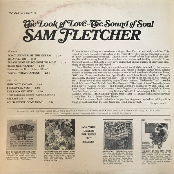 Sam Fletcher - The Look Of Love The Sound Of Soul - LP