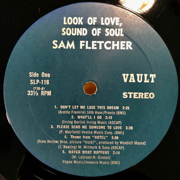 Sam Fletcher - The Look Of Love The Sound Of Soul - LP