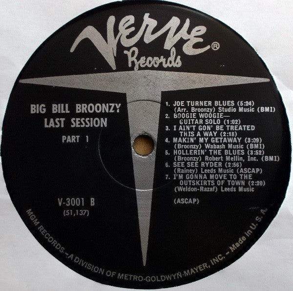 Big Bill Broonzy - Last Session Part 1 - LP
