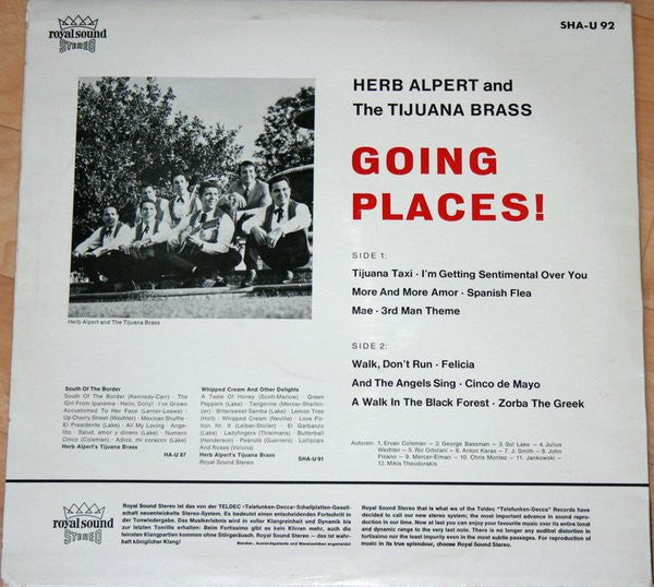 Herb Alpert & The Tijuana Brass - !!Going Places!! - LP