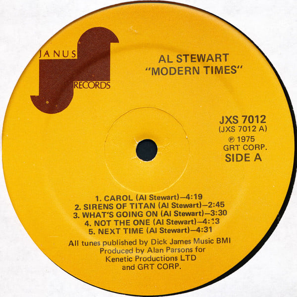 Al Stewart - Modern Times - LP