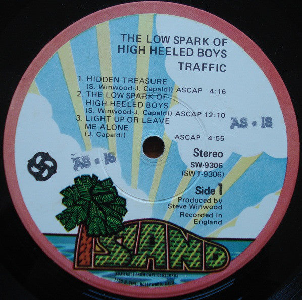 Traffic - The Low Spark Of High Heeled Boys - LP