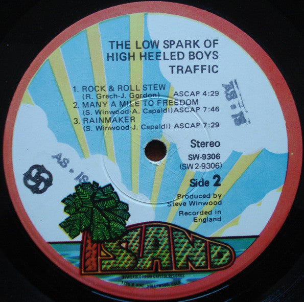 Traffic - The Low Spark Of High Heeled Boys - LP