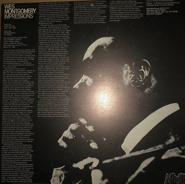 Wes Montgomery - Impressions - LP