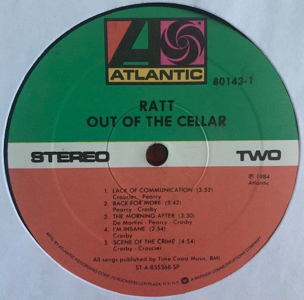 Ratt - Out Of The Cellar - LP