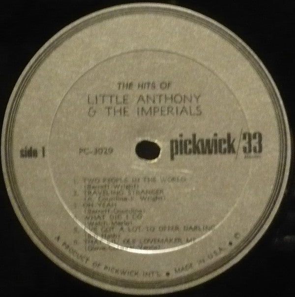 Little Anthony & The Imperials - The Hits Of Little Anthony And The Imperials - LP