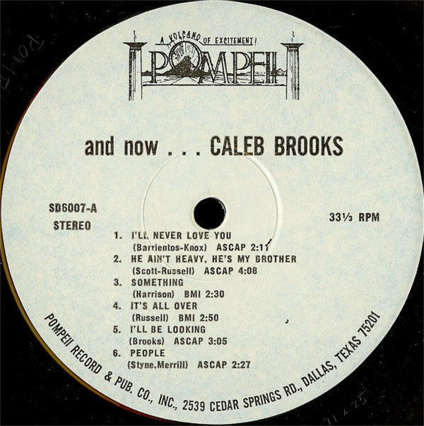 Caleb Brooks - And Now... Caleb Brooks - LP