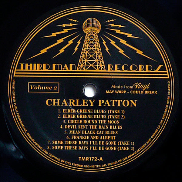 Charley Patton - Complete Recorded Works In Chronological Order Volume 2 - LP