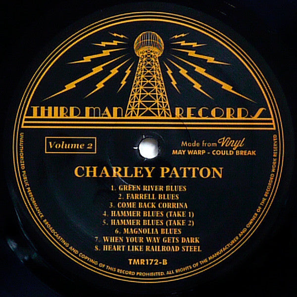 Charley Patton - Complete Recorded Works In Chronological Order Volume 2 - LP