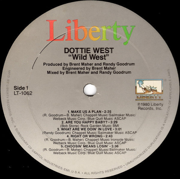 Dottie West - Wild West - LP