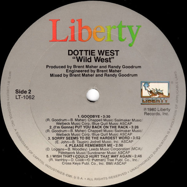Dottie West - Wild West - LP