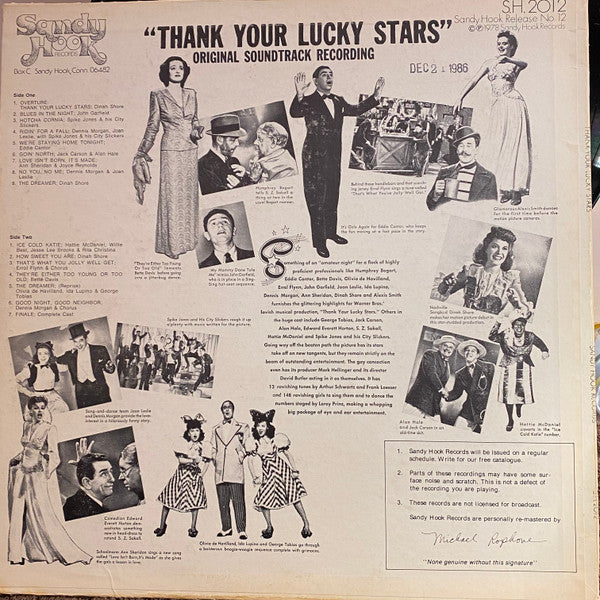 Various - Thank Your Lucky Stars - Original Soundtrack Recording - LP