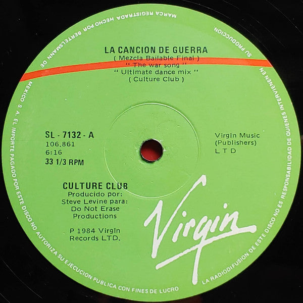 Culture Club - The War Song