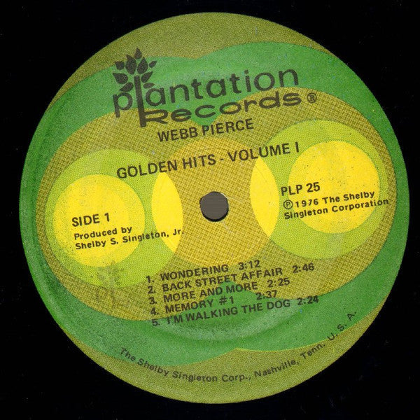 Webb Pierce - Golden Hits Volume 1 - LP
