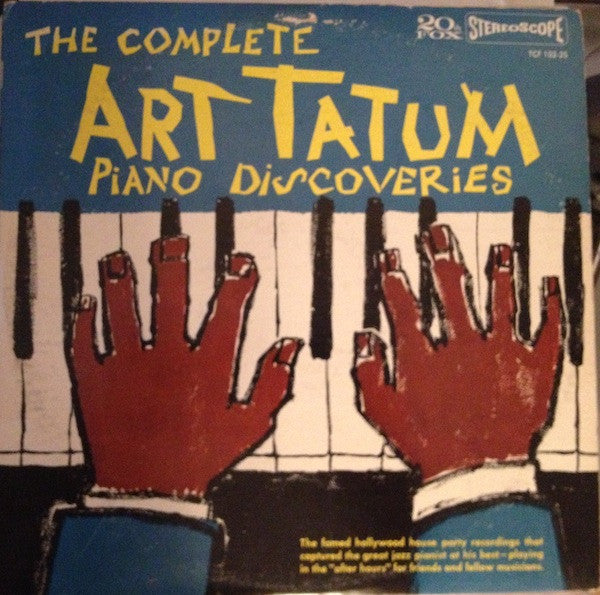 Art Tatum - The Complete Art Tatum Piano Discoveries - LP