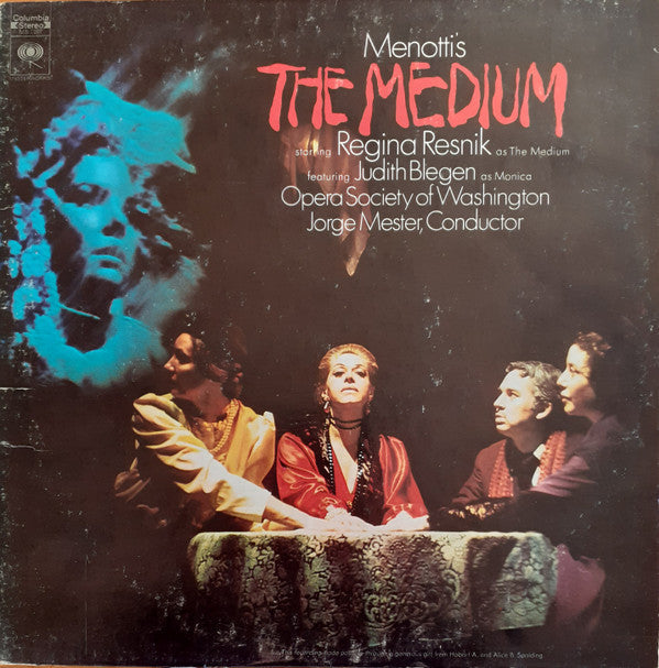 Menotti* - Regina Resnik, Judith Blegen, Opera Society of Washington, Jorge Mester - The Medium - LP