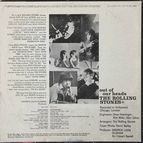 The Rolling Stones - Out Of Our Heads - LP