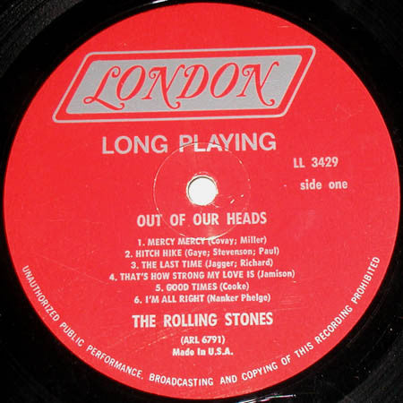 The Rolling Stones - Out Of Our Heads - LP