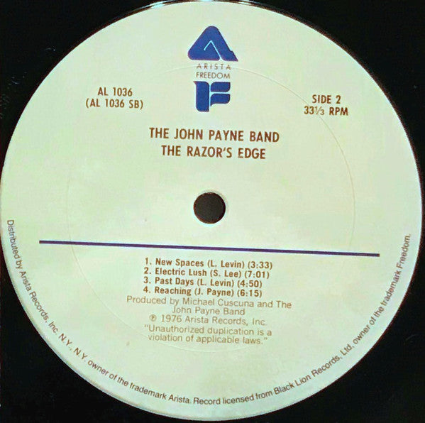 The John Payne Band - The Razor's Edge - LP