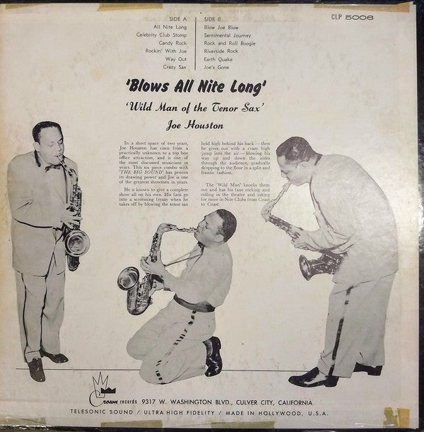 Joe Houston - Rocks And Rolls All Nite Long - LP