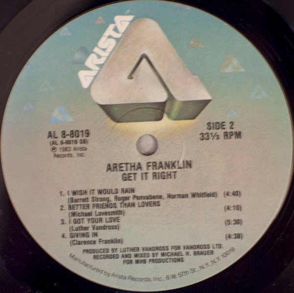 Aretha Franklin - Get It Right - LP