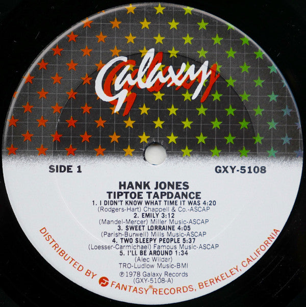 Hank Jones - Tiptoe Tapdance - LP