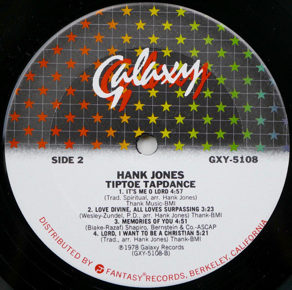 Hank Jones - Tiptoe Tapdance - LP