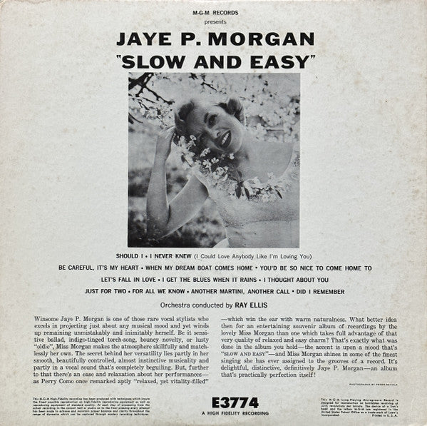 Jaye P. Morgan - Slow & Easy - LP