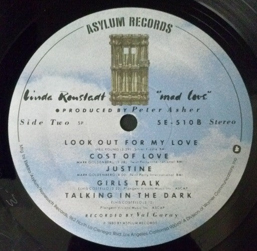 Linda Ronstadt - Mad Love - LP