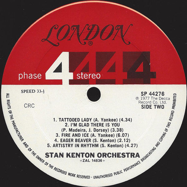 Stan Kenton Orchestra* - Live In Europe - LP