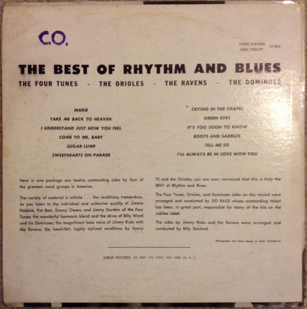 Various - The Best Of Rhythm & Blues - LP
