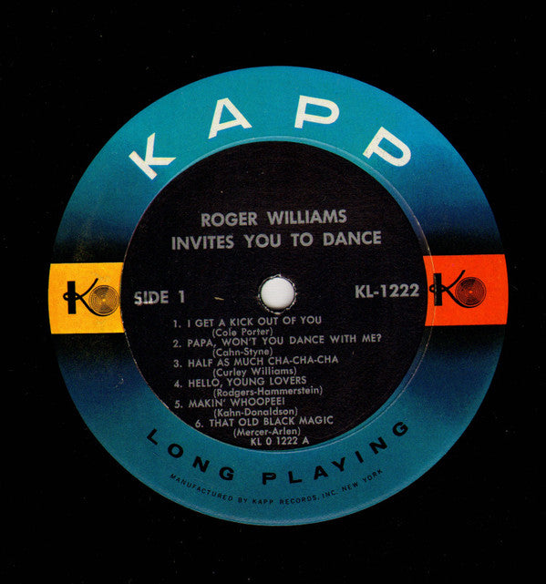 Roger Williams (2) - Invites You To Dance - LP