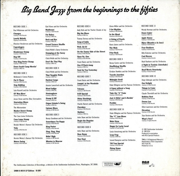 Various - Big Band Jazz: From The Beginnings To The Fifties - LP