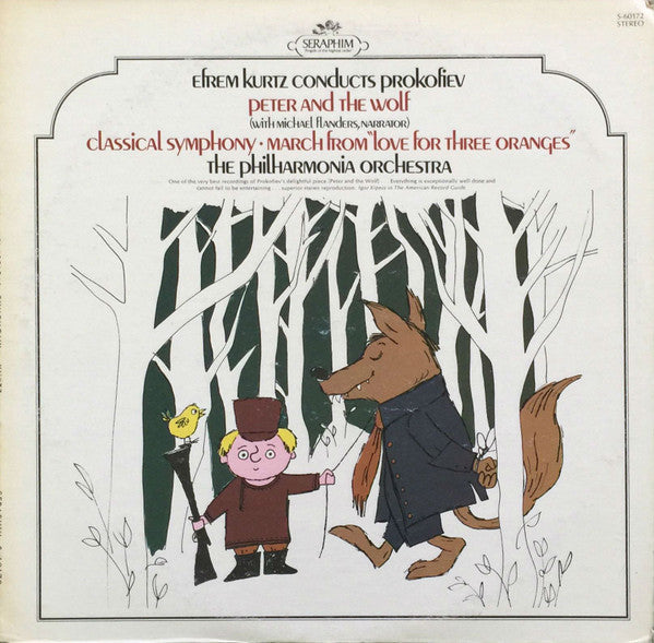 Prokofiev*, Efrem Kurtz Conducting The Philharmonia Orchestra - Peter And The Wolf / Classical Symphony / March From "Love For Three Oranges" - LP