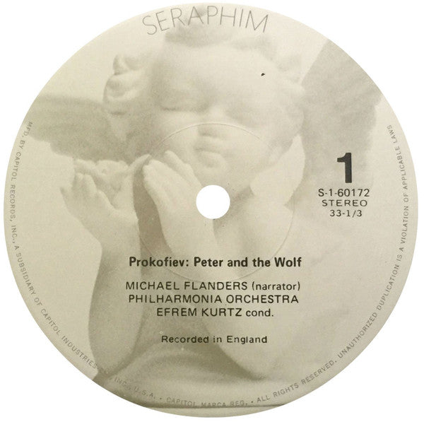 Prokofiev*, Efrem Kurtz Conducting The Philharmonia Orchestra - Peter And The Wolf / Classical Symphony / March From "Love For Three Oranges" - LP