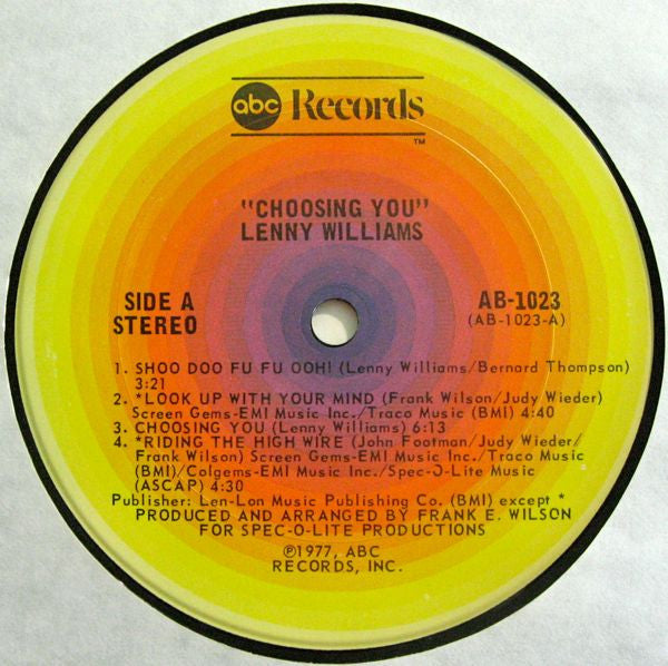 Lenny Williams - Choosing You - LP
