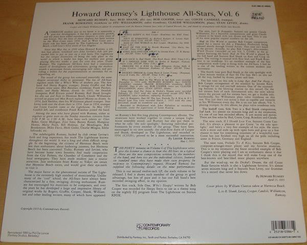 Howard Rumsey's Lighthouse All-Stars - Vol. 6 - LP