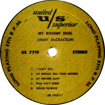 Jimmy McCracklin - My Rockin' Soul - LP