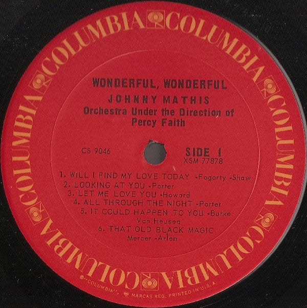 Johnny Mathis - Wonderful! Wonderful! - LP