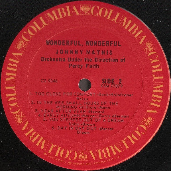 Johnny Mathis - Wonderful! Wonderful! - LP