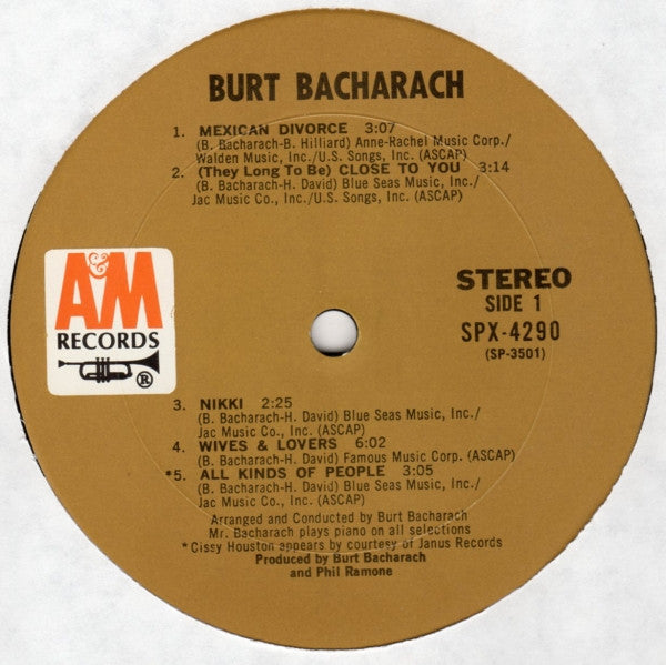 Burt Bacharach - Burt Bacharach - LP