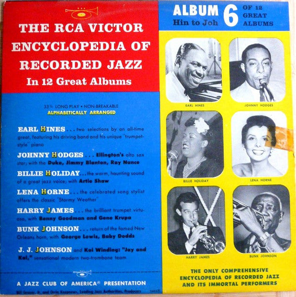 Various - The RCA Victor Encyclopedia Of Recorded Jazz: Album 6 - Hin To Joh - LP
