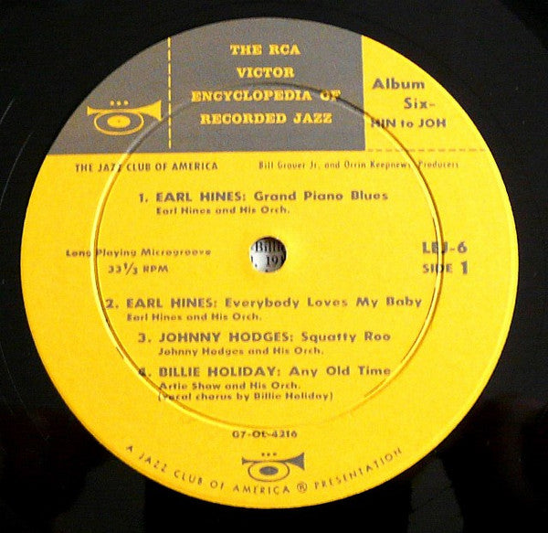 Various - The RCA Victor Encyclopedia Of Recorded Jazz: Album 6 - Hin To Joh - LP