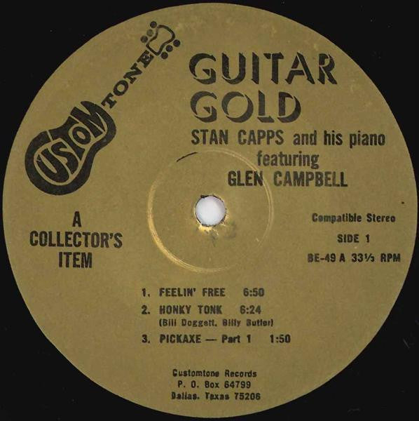 Stan Capps And His Piano Featuring Glen Campbell - Guitar Gold - LP