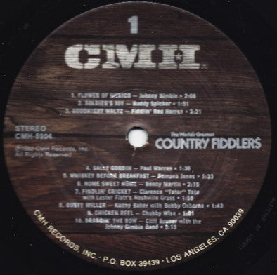 Various - The World's Greatest Country Fiddlers - LP