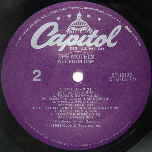 The Motels - All Four One - LP