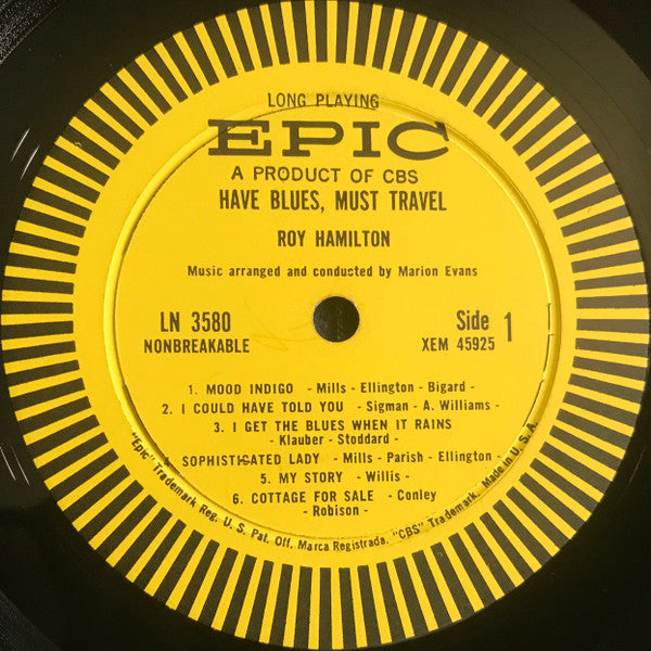 Roy Hamilton  - Have Blues Must Travel - LP